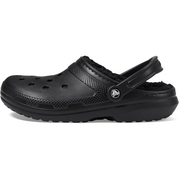 NEW Crocs Size Mens 7/Womens 9 Unisex Classic Lined Clog - Black/Black - Picture 3 of 5